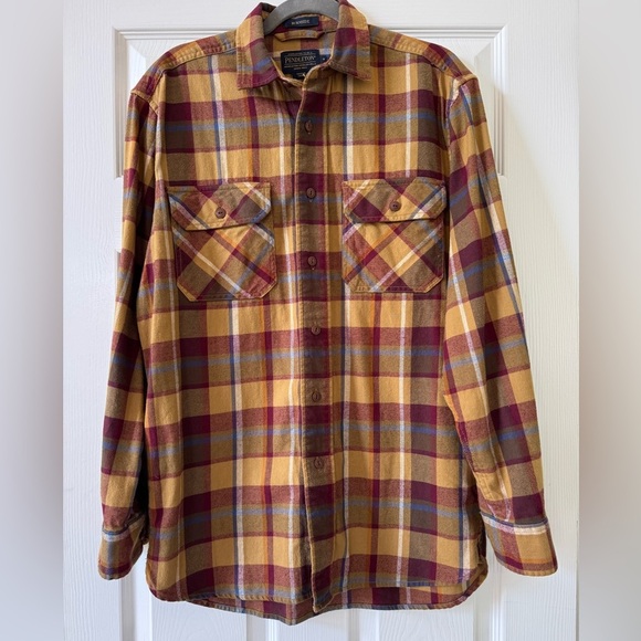 Men’s Pendleton Burnside Double-Brushed Flannel Shirt size small - Picture 2 of 8
